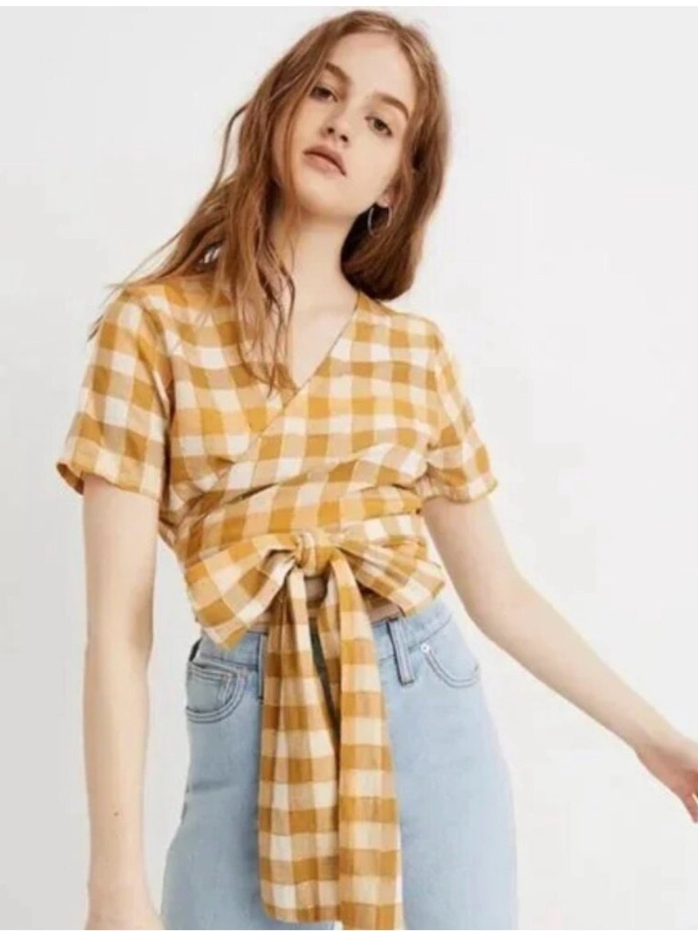 Ace & Jig Sierra wrap top in fez